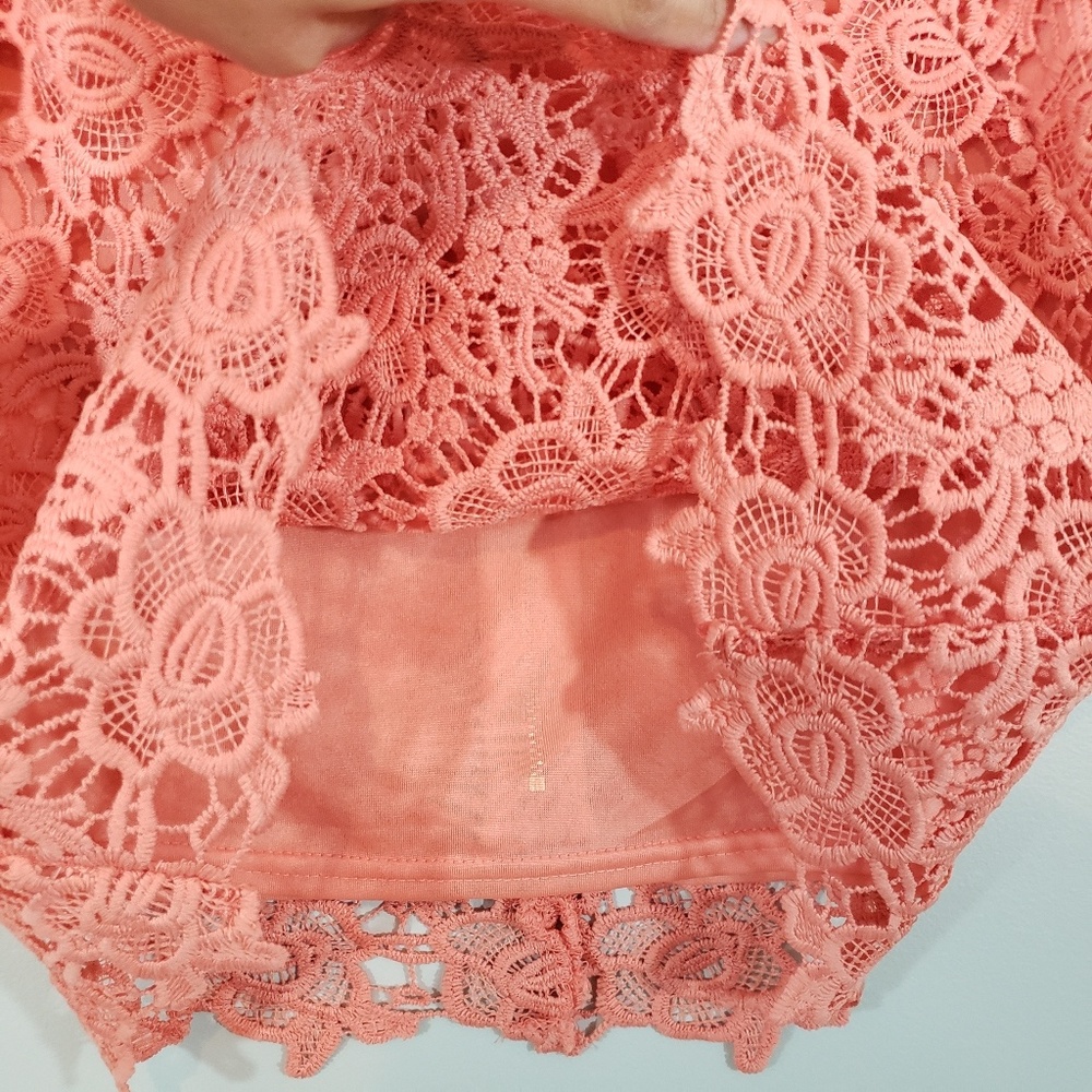Anthro| Nanette Lepore Sleeveless Lace top - Picture 7 of 7